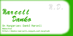 marcell danko business card